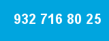 932 716 80 25 932 716 80 25